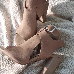 Open Toe Bootie Heels